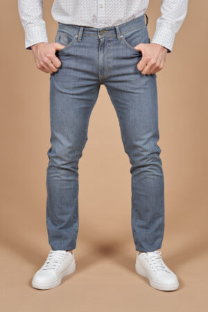 Jean slim stretch fin texturé