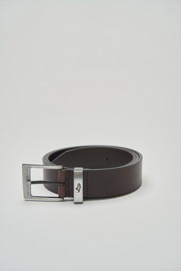 Smooth leather belt