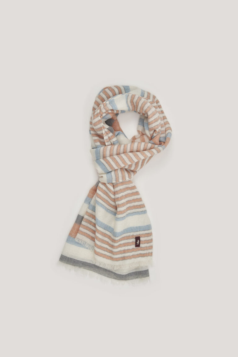 Chèche tissé à rayures