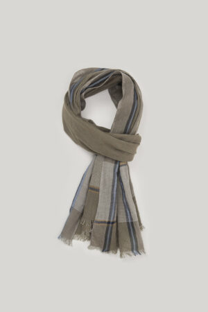 Chèche rayé et petits carreaux