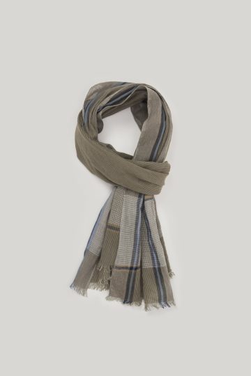 Chèche rayé et petits carreaux