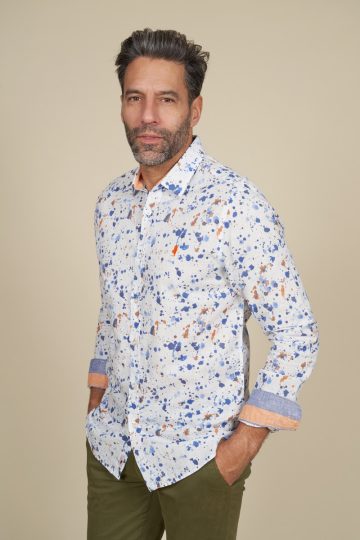 Chemise imprimée à motifs tâches