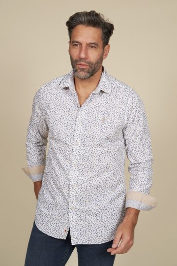 Chemise imprimée à motifs florales