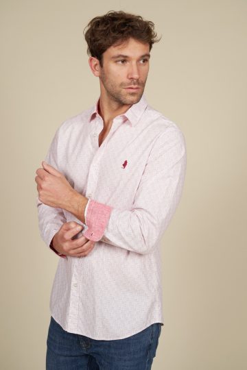 Chemise imprimée à motifs géométriques