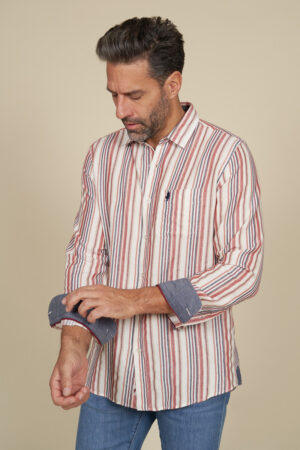 Flowing striped shirt
