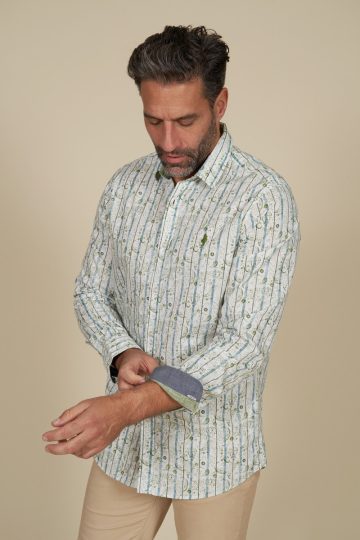 Chemise imprimée à motifs cachemire