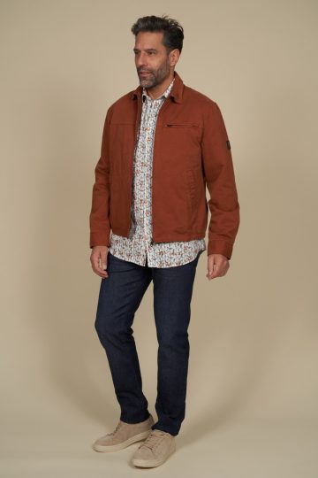 Regular tapered stretch light jeans