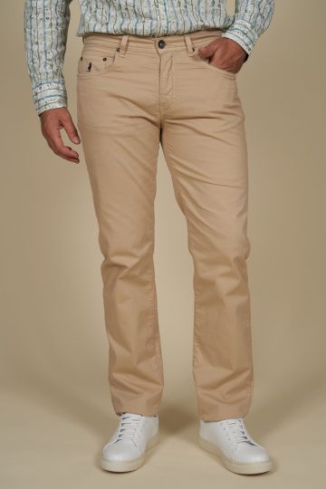 5 pocket trousers in plain gabardine