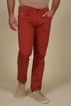 5 pocket trousers in plain gabardine