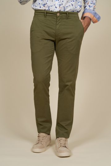 Pantalon chino slim stretch uni