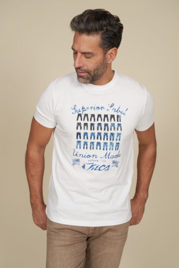 T-shirt imprimé motif jean