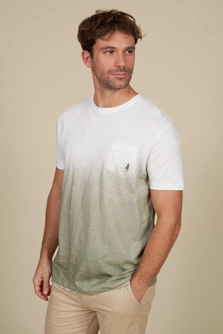T-shirt teint en dégradé