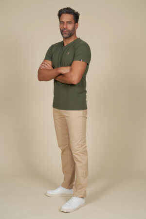 T-shirt basic uni col V T-shirt basic uni col V