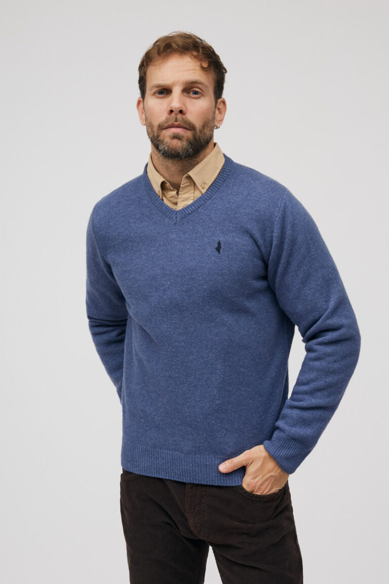 Pull col V lambswool