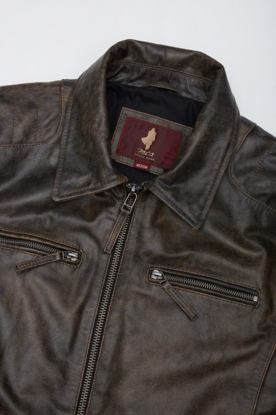 SECOND HAND Men's Genuine Marlboro Classics Custom Style Vintage Leather  Jacket Size L