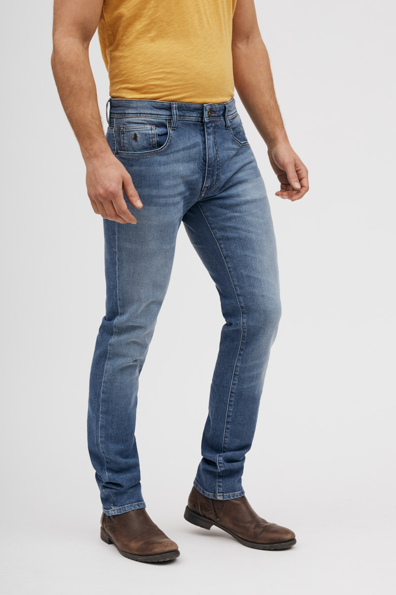 Buy A La Mode Mens Light Blue Stone Wash Jeans at Amazon.in-saigonsouth.com.vn
