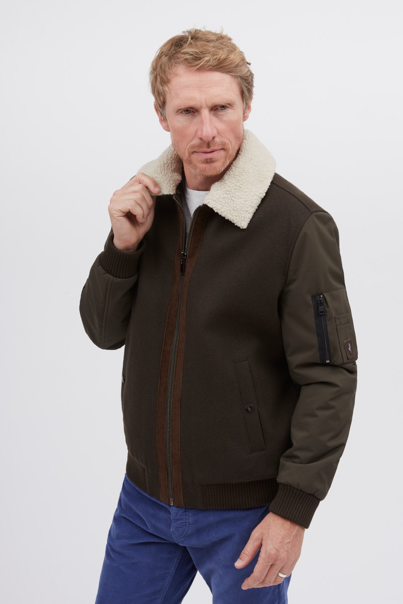 Blouson col sherpa - MCS ex Marlboro Classic's