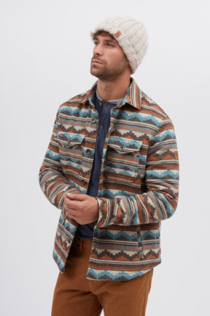 Blouson ouatiné motif ethnique