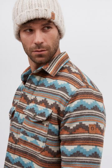 Blouson padded ethnical design