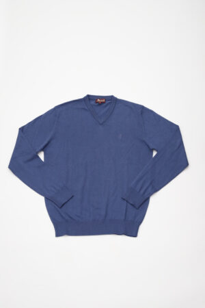 Pull col V en coton cashmere