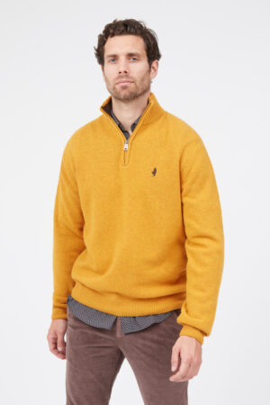 Pull lambswool 1/2 zip