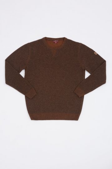 Plated pullover round collar