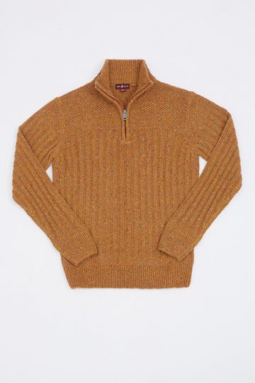 Pull moucheté col camionneur
