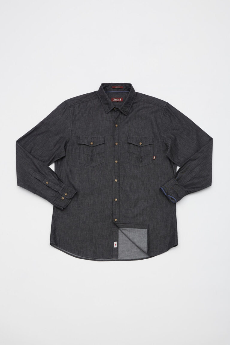Chemise homme MARLBORO CLASSICS coupe slim petit coton rayé rouge CF04