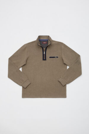 Milled sweater 1/2 zip