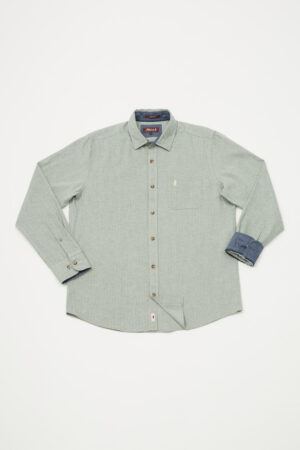 Chemise chevrons avec contraste