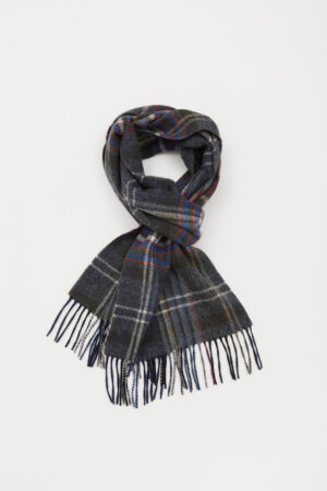 Echarpe en laine carreaux