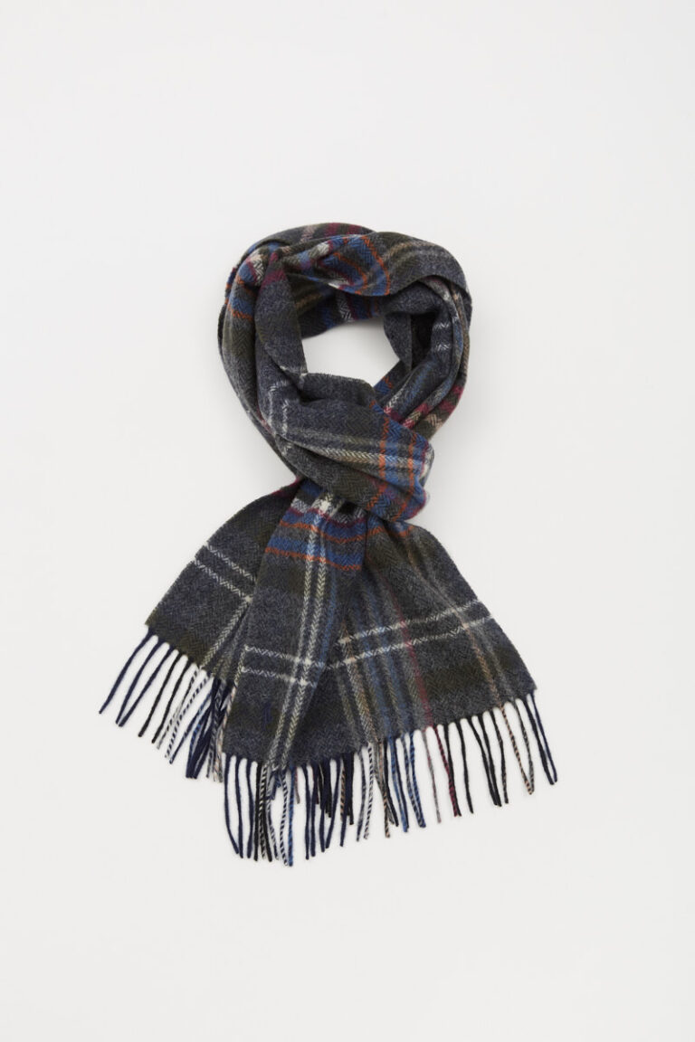 Echarpe en laine carreaux