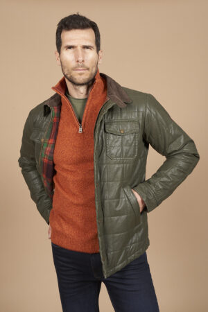 Quilted hunting jacket