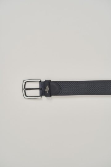 Ceinture en cuir micro motifs embossés