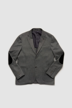 Herringbone patterned blazer