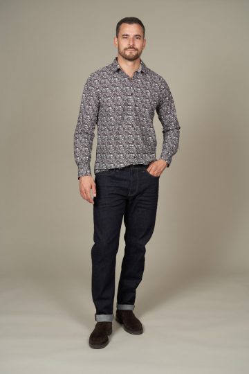 Chemise à motifs petites fleurs