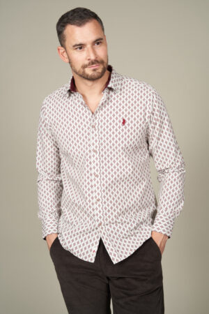 Chemise à motifs ethnique