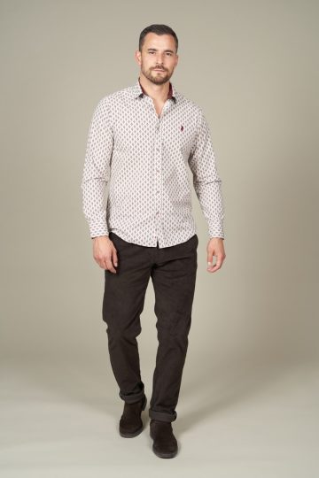 Chemise à motifs ethnique