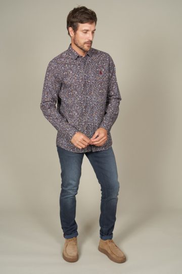 Chemise à motifs exotique