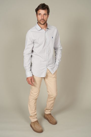 Chemise à motifs losanges
