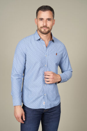 Printed shirt with slip pattern