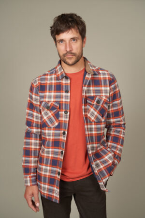 Check overshirt soft touch