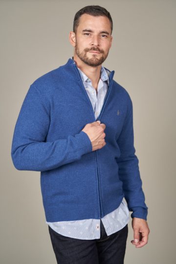 Gilet zippé en laine
