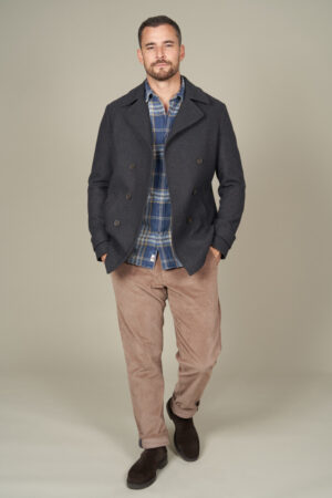 Colored regular tapered jeans