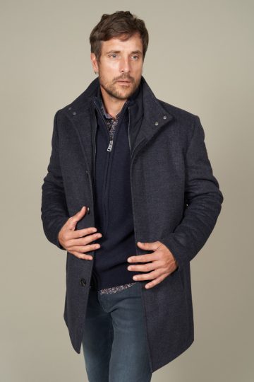 Manteau 3/4 col montant