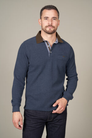 Polo manches longues chaud