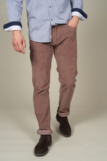 Pantalon 5 poches velours côtelé