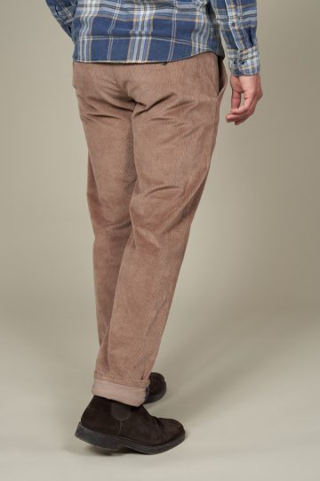 Plain corduroy chino pants