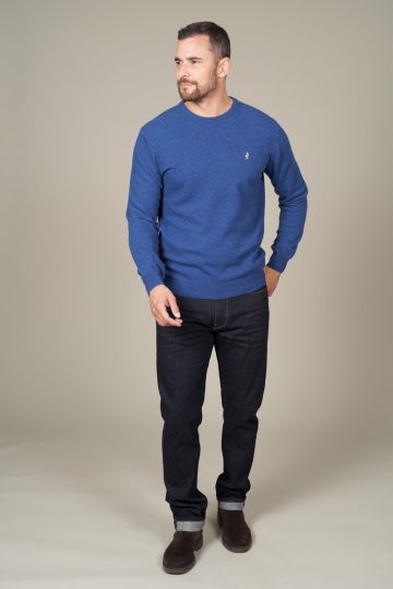 Pull col rond en laine