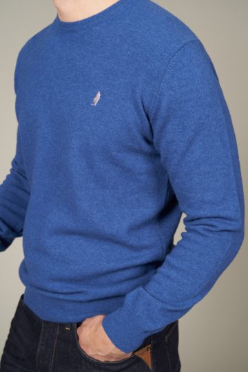Pull col rond en laine
